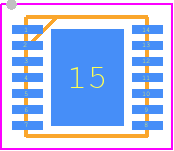 MAX17312G+ - Analog Devices PCB footprint - Small Outline No-lead - Small Outline No-lead - T1433+2C