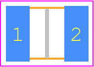 1210L075/24 - LITTELFUSE PCB footprint - Fuses Chip - Fuses Chip - 1210L075/24PR-A