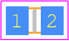 V3.5MLA0805L - LITTELFUSE PCB footprint - Varistors Chip - Varistors Chip - 0805