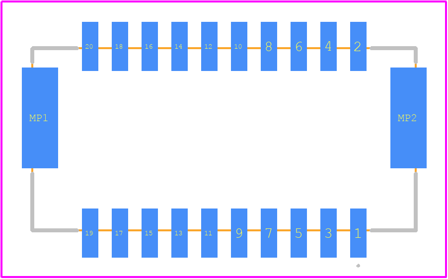213227-2070 - Molex PCB footprint - Other - Other - 213227-2070-2