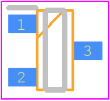 TC1046VNBTR - Microchip PCB footprint - SOT23 (3-Pin) - SOT23 (3-Pin) - TC1046VNBTR