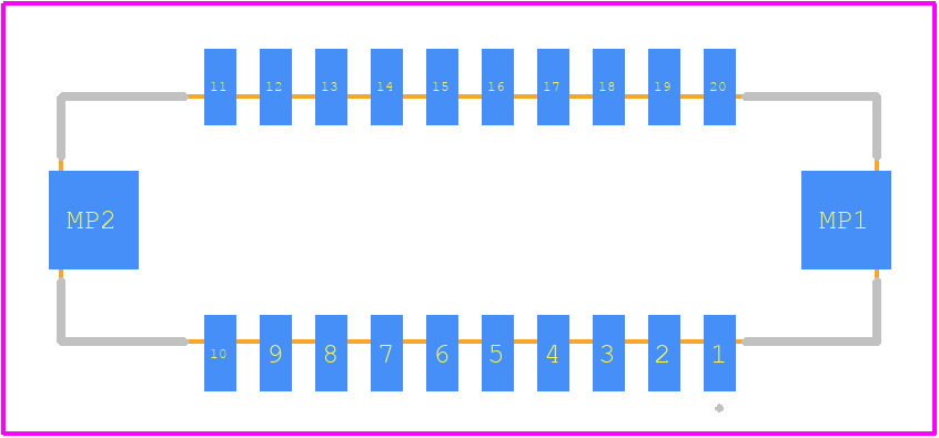 DF13EA-20DP-1.25V(22) - Hirose PCB footprint - Other - Other - DF13EA-20DP-1.25V(22)-1
