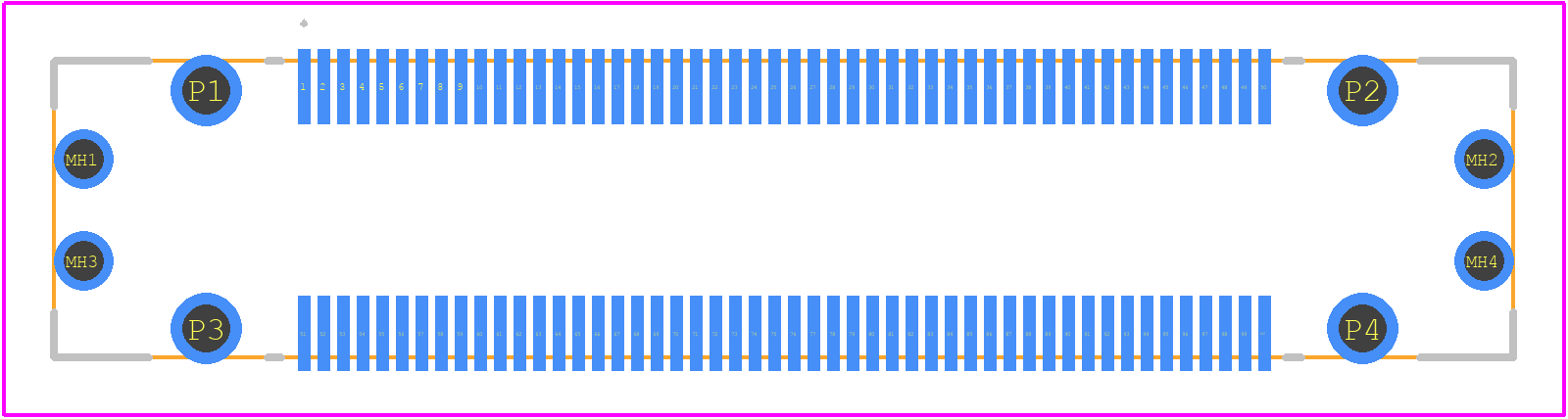 FX23-100S-0.5SVB - Hirose PCB footprint - Other - Other - FX23-100S-0.5SVB-2