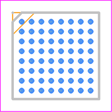 AD4630-24BBCZ - Analog Devices PCB footprint - BGA - BGA - 64-Ball Chip Scale Package Ball Grid Array [CSP_BGA] (05-08-1797)