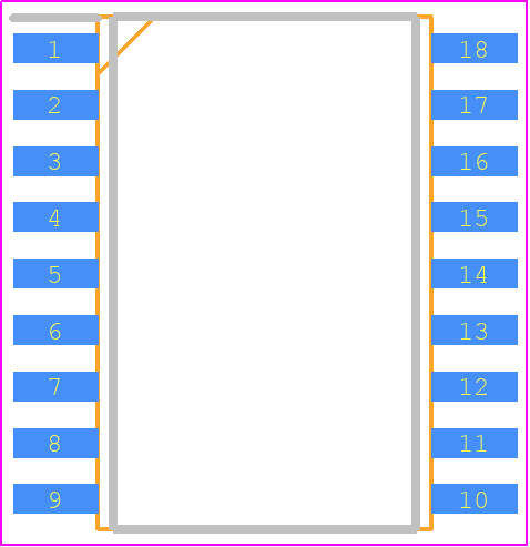 PIC16C711-20/SO - Microchip PCB footprint - Small Outline Packages - Small Outline Packages - PIC16C711-20/SO