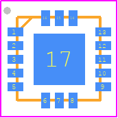 ITG-1010 - TDK PCB footprint - Quad Flat No-Lead - Quad Flat No-Lead - ISZ-2510