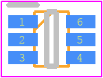 MMDT2227-TP - MCC PCB footprint - SOT23 (6-Pin) - SOT23 (6-Pin) - SOT-363