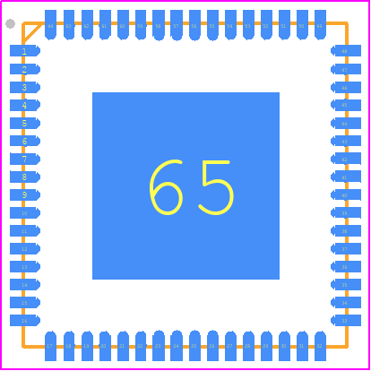 SiT95141_9.0x9.0 - SiTime PCB footprint - Quad Flat No-Lead - Quad Flat No-Lead - QFN-64