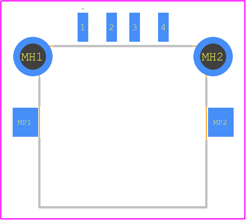 KUSBLX-SMT-AS1N-B - Kycon PCB footprint - Other - Other - KUSBLX-SMT-AS1N-B-3