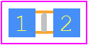 0ZCM0020FF2G - BelFuse PCB footprint - Fuses Chip - Fuses Chip - 0ZCM0003FF2G