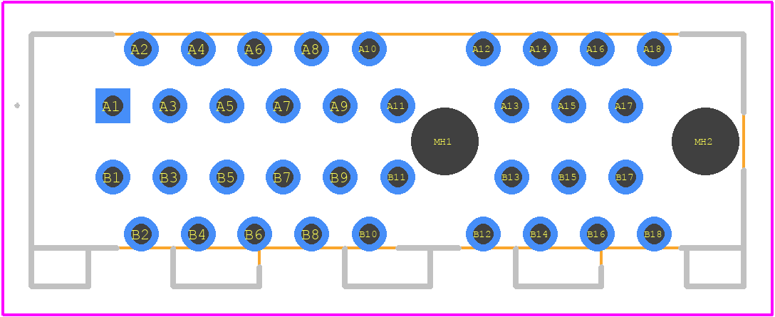 2362375-1 - TE Connectivity PCB footprint - Other - Other - 2362375-1-3