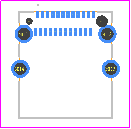 12401826E412A - Amphenol PCB footprint - Other - Other - 12401826E412A-1
