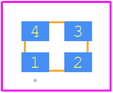 ASEK-32.768KHZ-L-R-T - ABRACON PCB footprint - Other - Other - 3.2 x 2.5 x 1.2 mm