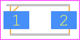 SMA6J85A-TR - STMicroelectronics PCB footprint - Diodes Moulded - Diodes Moulded - SMA