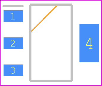 PZTA06 - onsemi PCB footprint - SOT223 (3-Pin) - SOT223 (3-Pin) - SOT-223-ren2