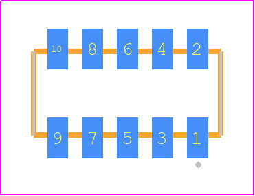 CLP-105-02-L-D-K-TR - SAMTEC PCB footprint - Other - Other - CLP-105-02-XXX-D-K-TR