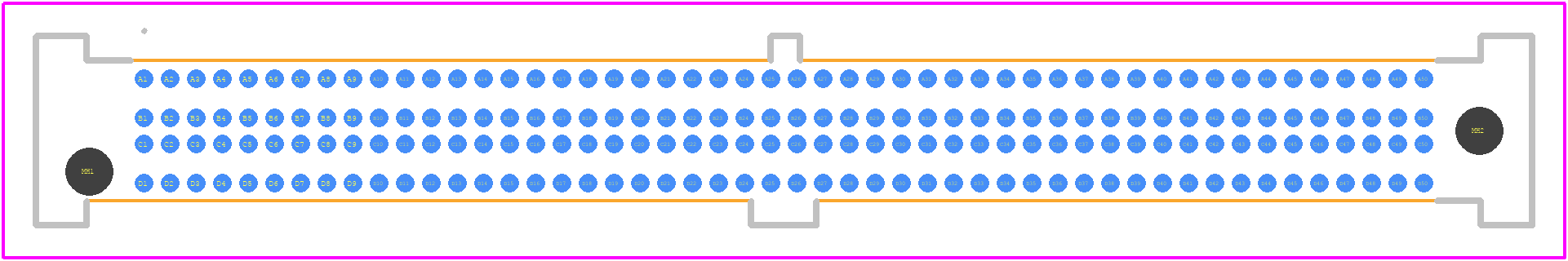 SEAF8-50-05.0-L-04-3 - SAMTEC PCB footprint - Other - Other - SEAF8-50-05.0-L-04-3-1