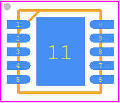 DRV10866DSC - Texas Instruments PCB footprint - Small Outline No-lead - Small Outline No-lead - DSC (S-PWSON-N10)_2022