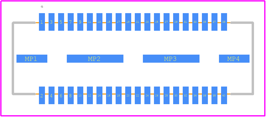 QTE-020-01-L-D-K - SAMTEC PCB footprint - Other - Other - QTE-020-01-L-D-K-2