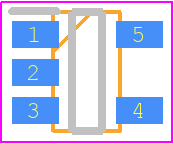 STM6322LWY6F - STMicroelectronics PCB footprint - SOT23 (5-Pin) - SOT23 (5-Pin) - SOT23-5 mechanical data