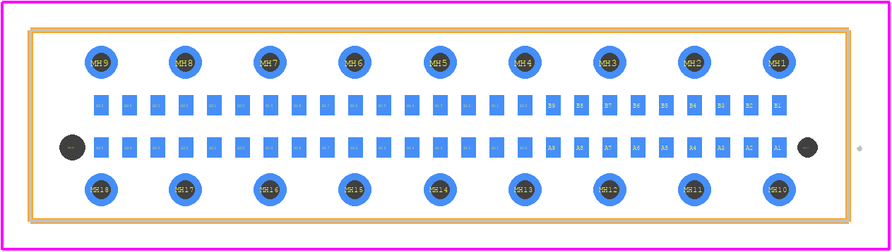 354184 - TE Connectivity PCB footprint - Other - Other - 354184-1