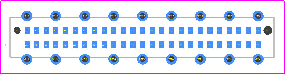 354175 - TE Connectivity PCB footprint - Other - Other - 354175-2