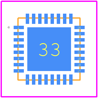 ST25R3920B-AQWT - STMicroelectronics PCB footprint - Other - Other - VFQFPN32