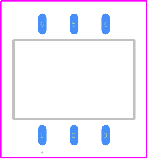 PM1204S - LITTELFUSE PCB footprint - Other - Other - 6-Lead SMD