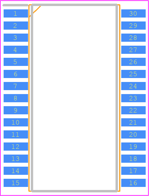 TB6562AFG - Toshiba PCB footprint - Small Outline Packages - Small Outline Packages - SSOP30-P-375-1.00