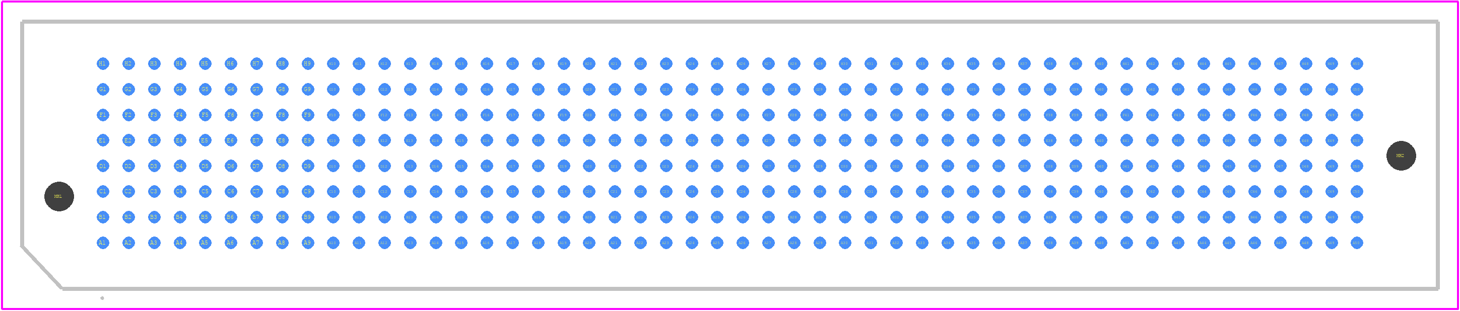 LPAM-50-01.0-L-08-2-K-TR - SAMTEC PCB footprint - Other - Other - LPAM-50-01.0-L-08-2-K-TR-1