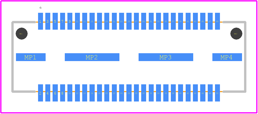 QTS-025-02-L-D-A - SAMTEC PCB footprint - Other - Other - QTS-025-02-L-D-A-4