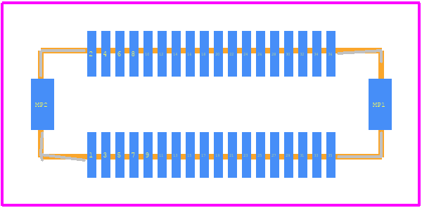 DF12B(3.0)-36DP-0.5V(86) - Hirose PCB footprint - Other - Other - DF12B(3.0)-36DP-0.5V(86)-1