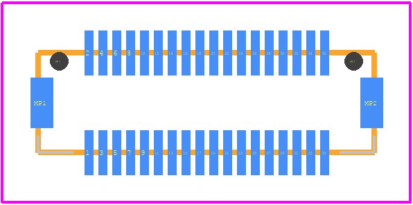 DF12(3.0)-36DS-0.5V(86) - Hirose PCB footprint - Other - Other - DF12(3.0)-36DS-0.5V(86)-2