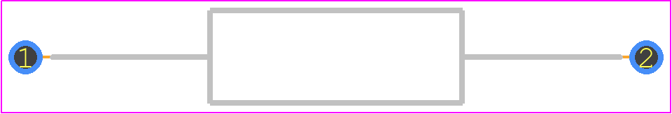 RSF1WSJR-52-100R - YAGEO PCB footprint - Resistors, Axial Diameter Horizontal Mounting - Resistors, Axial Diameter Horizontal Mounting - RSF-50