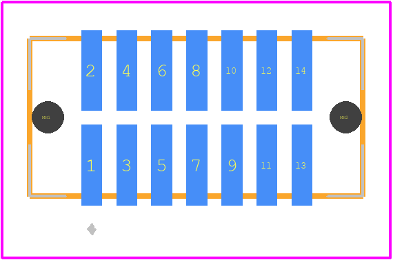 TFML-107-02-L-D-LC - SAMTEC PCB footprint - Other - Other - TFML-107-02-L-D-LC-1