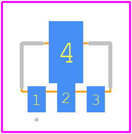 BCX68-25 - Diodes Incorporated PCB footprint - Other - Other - BCX68-25-4