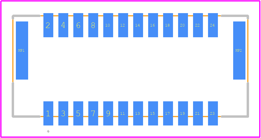 505448-2491 - Molex PCB footprint - Other - Other - 505448-2491-2