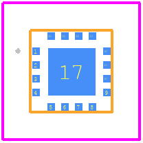 QPC4043 - Qorvo PCB footprint - Other - Other - 16 Pin 3 x 3mm (LGA)