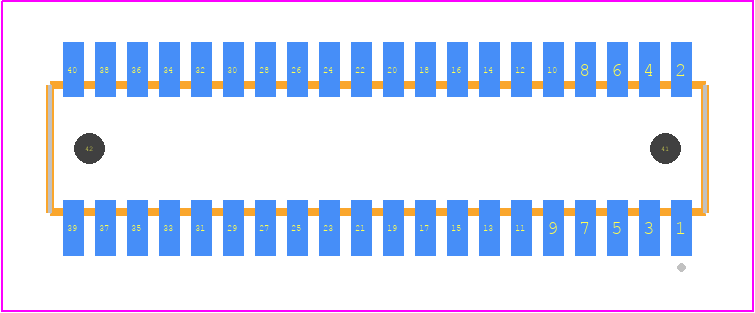 CLE-120-01-F-DV-A - SAMTEC PCB footprint - Other - Other - CLE-120-01-X-DV-A