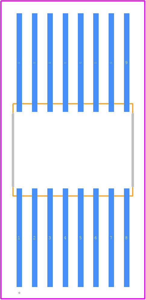 DS90C031W-QMLV - Texas Instruments PCB footprint - Other - Other - NAD0016A_2022