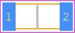 VJ2008A221JXUSTX1 - Vishay PCB footprint - Capacitor Chip Non-polarised - Capacitor Chip Non-polarised - 2008