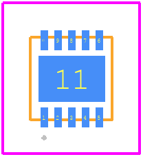 1EDN7116GXTMA1 - Infineon PCB footprint - Other - Other - PG-VSON-10