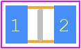 RC0805FR-0751KL - Yageo Group PCB footprint - Capacitor Chip Non-polarised - Capacitor Chip Non-polarised - RC0805-3