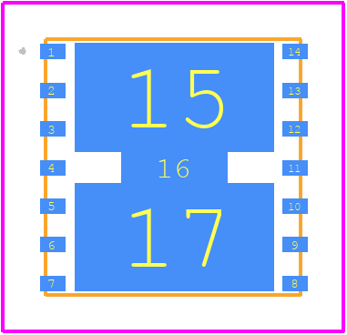 QPA9426PCB401 - Qorvo PCB footprint - Other - Other - 7 x 7 mm Leadless SMT