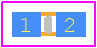 SF-0402S125-2 - Bourns PCB footprint - Fuses Chip - Fuses Chip - SF-0402S125-2