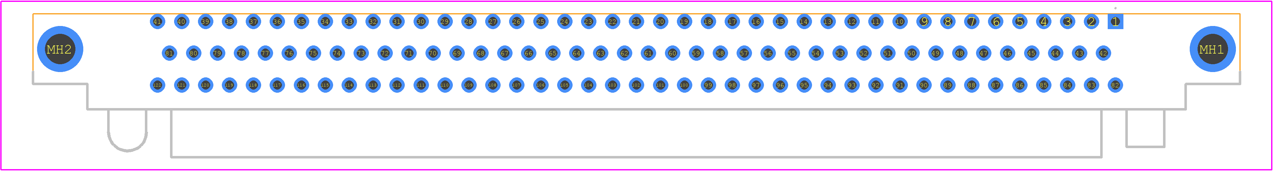 RM352-122-321-5700 - Molex PCB footprint - Other - Other - RM352-122-321-5700-1