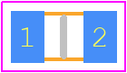 ESR10EZPJ2202 - ROHM Semiconductor PCB footprint - Resistor Chip - Resistor Chip - ESR10EZPJ2202
