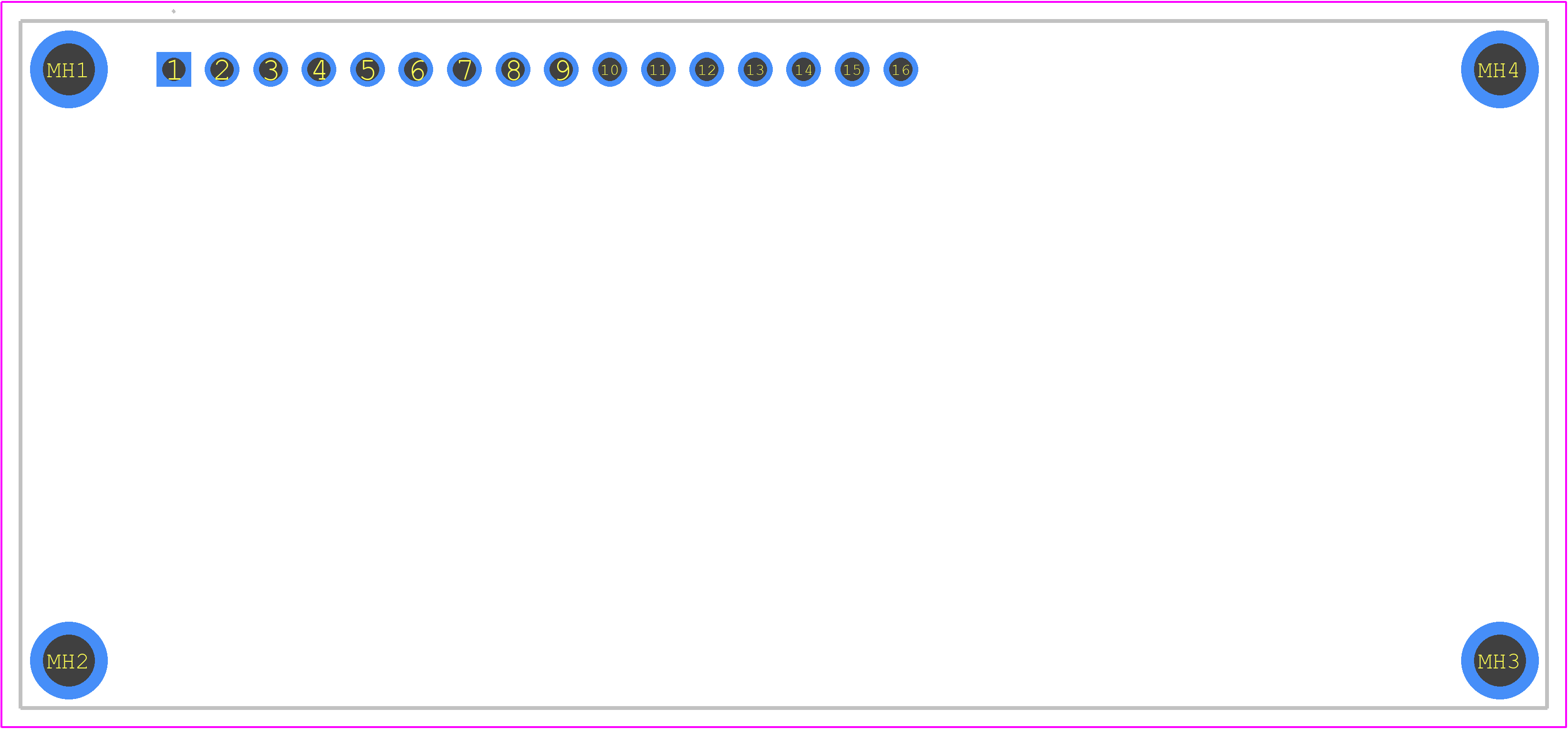 LCD1602(3.3VBLUEBACKLIGHT) - 1-Avel PCB footprint - Other - Other - LCD1602(3.3VBLUEBACKLIGHT)-2