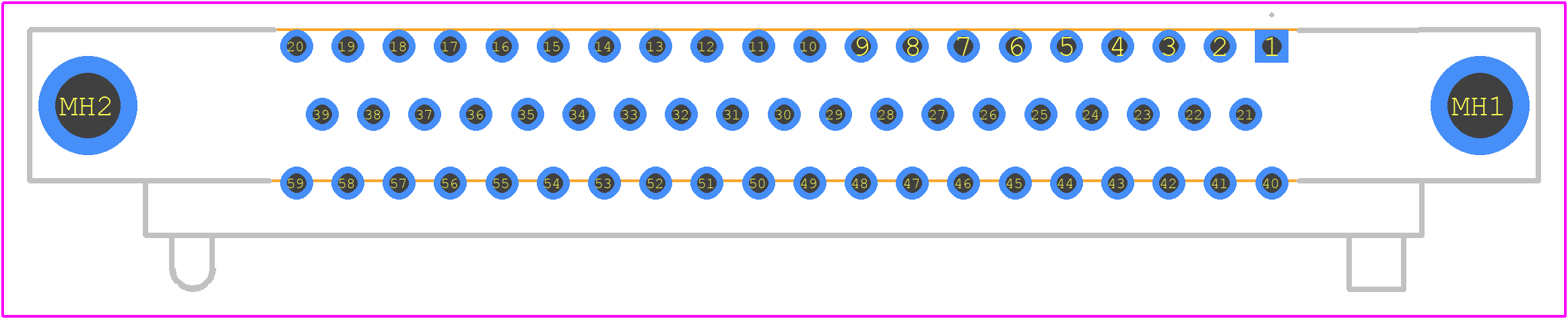 RM372-059-311-5500 - Molex PCB footprint - Other - Other - RM372-059-311-5500-2