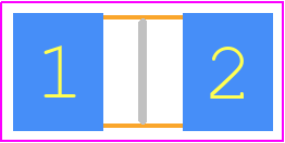 PMR50HZPJ000 - ROHM Semiconductor PCB footprint - Resistor Chip - Resistor Chip - PMR50_2